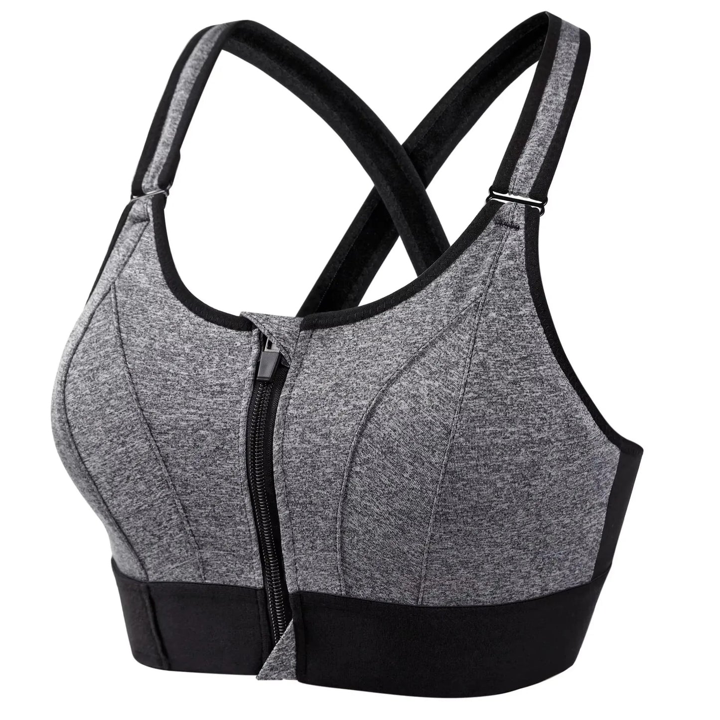 Amora Curves ZipLift Criss-Cross Sports Bra™