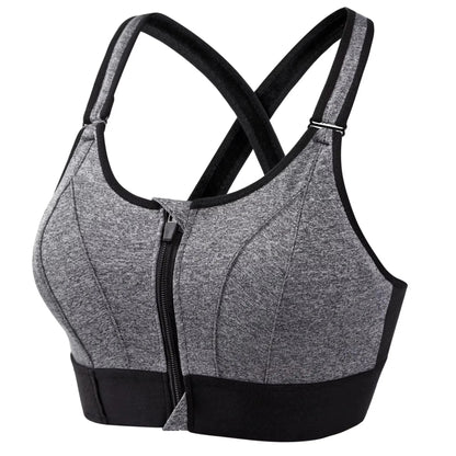 Amora Curves ZipLift Criss-Cross Sports Bra™