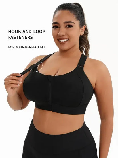 Amora Curves ZipLift Criss-Cross Sports Bra™