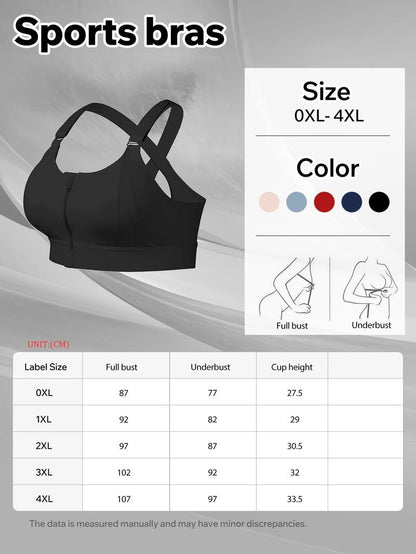 Amora Curves ZipLift Criss-Cross Sports Bra™